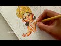 Cute Siya Ram ji drawing😍| Colour Part 1, Art Competition