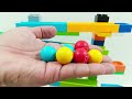 Satisfying Marble Run Coaster | ASMR | Building Blocks | Lego Duplo | 3-Combo Relaxing Fun