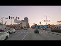 Driving Ventura Blvd at Sunset From Studio City to Woodland Hills - Los Angeles California