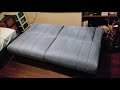 Costway Futon Sofa Bed Unboxing (HW58542BL)