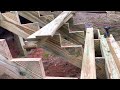 Stair Stringer Cut Out & Assembly. Construction on New House Build