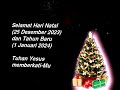 Selamat Hari Natal 2023 dan Tahun Baru 2024