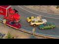 No Brakes Realistic Crash on Highway in BeamNG Drive!