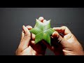 How to make a Coconut leaf star - Coconut(palm) leaf craft.