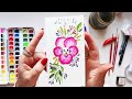 🎉🎉 BOTANICAL Watercolour Month Day 4 | BONUS: Swatching Colour Palette!