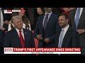 Donald Trump receives standing ovation at the Republican National Convention