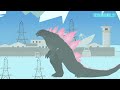 Godzilla VS Shimu FULL BATTLE (Pt 1 and 2 )| A Godzilla Stick Nodes Battle Animation