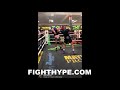 MAYWEATHER DOGHOUSE SPARRING: GERVONTA DAVIS TEAMMATE STACEY SELBY MIXING IT UP LETTING HANDS FLY