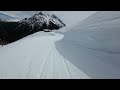 Gargellen piste 6 Blue Tali groomed and slushy (ski video)