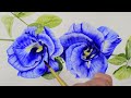 Painting Layers of Petals - Butterfly Pea Flower