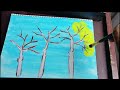 easy Aspen Tree painting