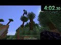 if god did a minecraft speedrun