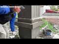 Techniques For Finishing Porch Column Legs With Bricks And Mortar