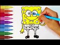 How to draw a  cute minion and Patrick | Drawing Painting and colouring for kids Easy step by step