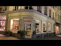 Aachen, Germany 4k virtual walking at night 2020