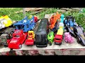 Cleaning Toy Racing Cars, Trains, Dump Trucks, Tractors, Bulldozers, Excavators, Tanks