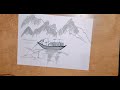 प्राकृतिक चित्र बनाना सीखें / Nature Drawing / Simple Nature Drawing Tutorial