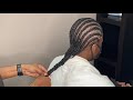Very Very Short Hair | Amazing Straight Back Feed-in Cornrows | Protective Style for Short Hair