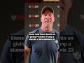 Stone Cold Steve Austin on giving President Trump a stunner at WrestleMania 23 in 2007.