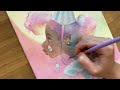 Painting made EASY(er😅) thanks to VALUE RELATIONSHIPS!✍️ Acrylic & color pencil mix media process!