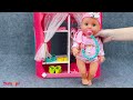 65 Minutes Satisfying with Unboxing Cute Pink Rabbit Makeup Toys, Baby Doll Collection | Review Toys