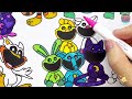 Poppy Playtime Chapter 4 New Coloring Pages/ How to Color New Monsters and Bosses - All Chapters|NCS