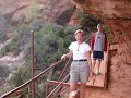 Man jumps from top of Zion Overlook Trail