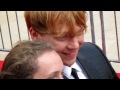 Rupert Grint signing autographs at the Deathly Hallows Part 2 NYC premiere