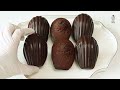 The best real chocolate ganache madeleine recipe, as rich as a brownie!