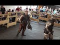 Brutal armored combat axe fight full contact steel weapons in Dallas Texas