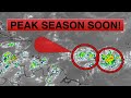 Atlantic shows Signs the Peak of Hurricane Season Almost Here!