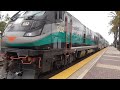 BNSF, Amtrak & Metrolink action In Fullerton, Ca .ft KCSM, NS and BNSF H1