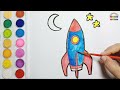 Drawing and Coloring Rocket For Children, Drawing and Coloring Kids and Toddler #16 #howtodraw #art