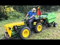 presentation and testing of mini roll baler ARGA MB-60/70 Hofman with mini tractor Tomo Vinkovic