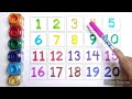 Learn to count,1 2 3,collection for writing along dotted lines, kids rhymes, 123 best tracing video