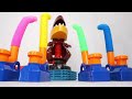 Pop Tube Marble Run Race ASMR # 10 ☆ T-Rex Likes It Wild ☆ Creative Healing Sound Machine Build