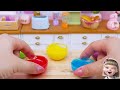 Lovely Miniature Rainbow Fruit Jelly Tutorial 🌈 Great Ice Cream Jello Ideas | Tiny Cookery Tutorial