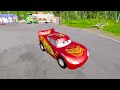 Lightning McQueen and FRIENDS vs SPIDERMAN ChooChoo Charles ZOMBIE BALAZ Pixar cars in  BeamNG.drive