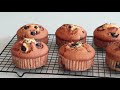 Eng Sub) 코스트코 블루베리 머핀 - Costco blueberry muffins, giant muffins