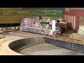 Model Railroad Layout HO Scale - USA Model Trains and Powerful Steam Locomotives and Diesel Locos