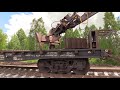 Капитальный ремонт ж.д. часть 6/8 - Выгрузка рельсовых плетей / Track repair 6/8 - Long rails 1