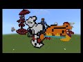 Snoopy & Turkey Pixel Art in Minecraft | Thanksgiving Special 2022