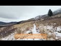 Winter Virtual Nature Walk for Treadmill - Deep Creek in Paradise Valley, MT - 4K City Walks