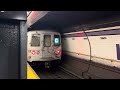 R46 C Train entering and departing High Street-Brooklyn Bridge Station