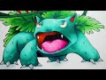 Drawing Venasaur - Pokémon | Arteza Everblend Art Markers Set of 60