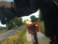 Great Pyrenees Aryan ride on bike