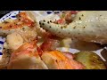 Delicious seafood boil / homard, ecrevisse, crab