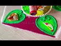 वट पौर्णिमा Simple rangoli | flower rangoli designs with colours | Vatpurnima Rangoli | RanuArt