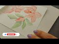Step by step flower painting tutorial with watercolor/how to draw a peony flower with watercolor