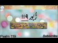 Zaboor 119 | Psalm 119 | Mazameer 119 | Teri Najat Dy Shouq Dy Vich